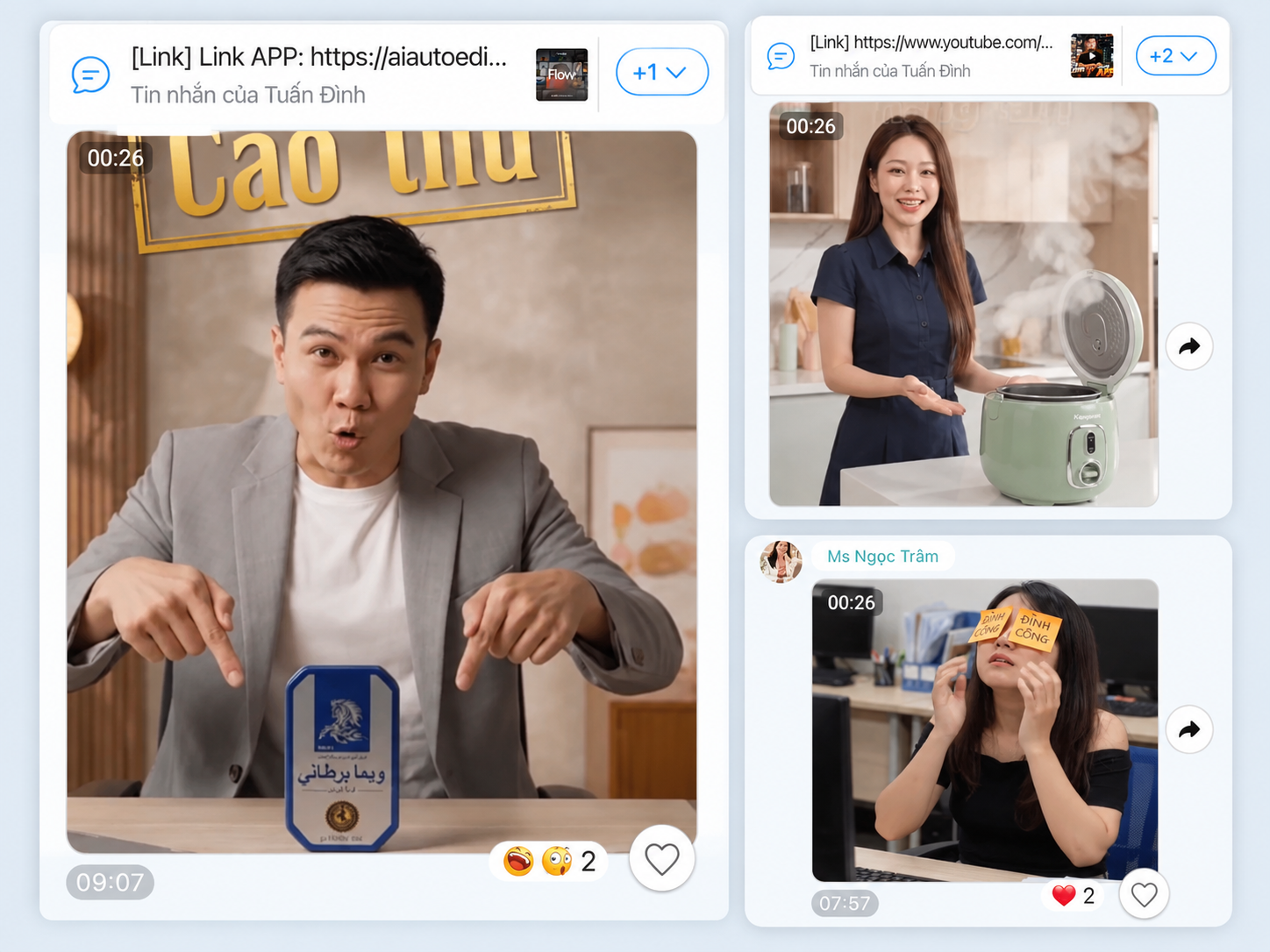Video AI do chính học viên làm bằng App AI AUTO EDIT VATC
